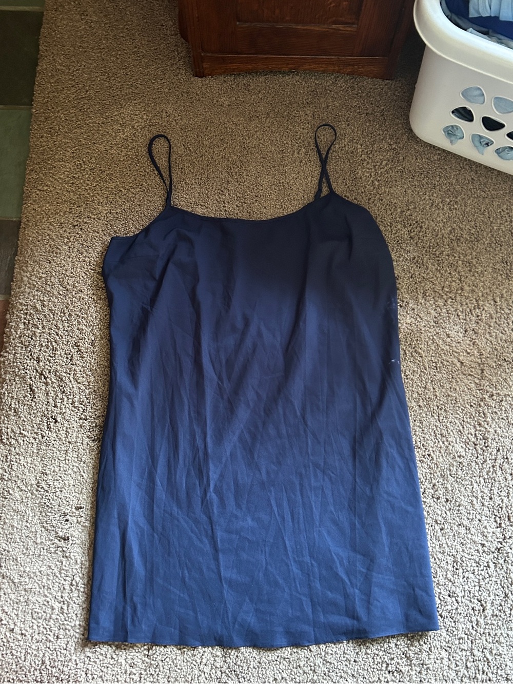 DKNY navy blue mini slip